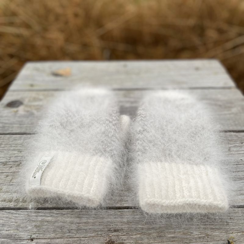 Strikkepakke - Smårutavott samojed