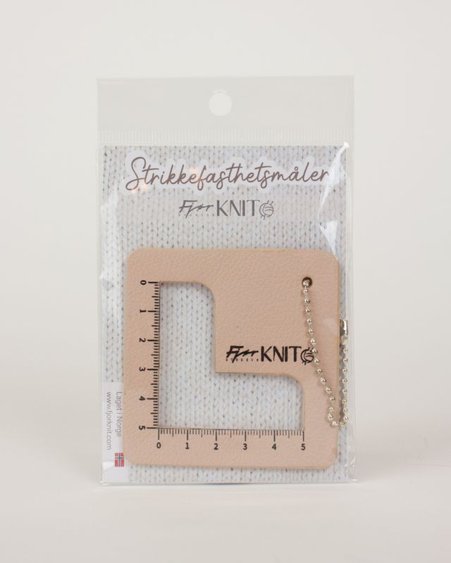 Fjør knit - Strikkefasthetsmåler